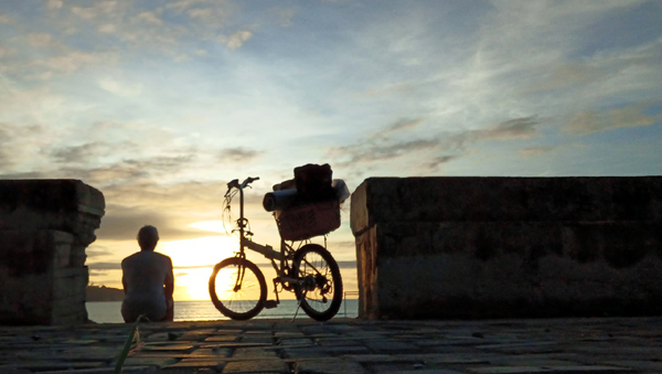 Sunrise on the Seawall with my Bike