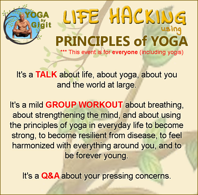 LIFE HACKING using the principles of YOGA